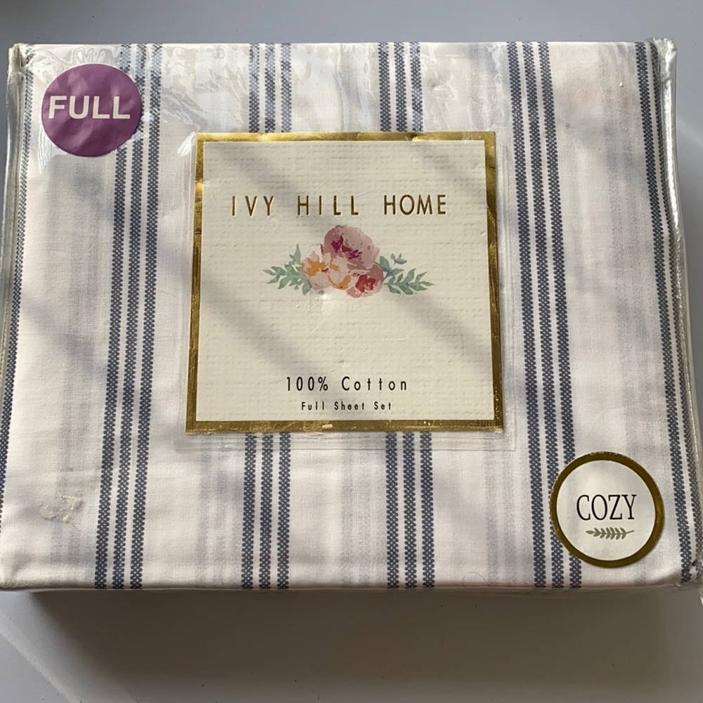 🌟New🌟Ivy Hill Home Cotton Sheet Set (FULL)